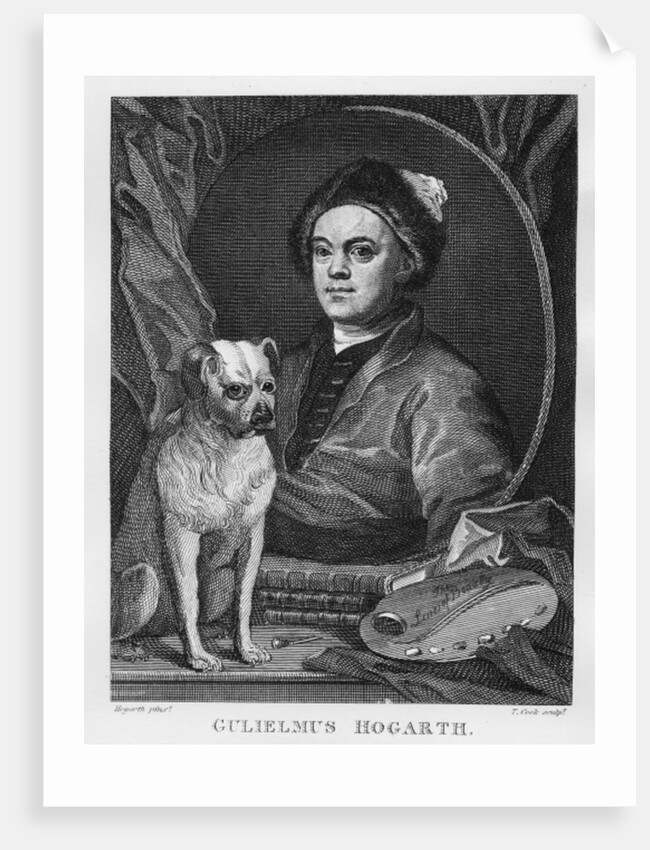 Self Portrait, engraved by T. Cook, 1809 by William (after) Hogarth