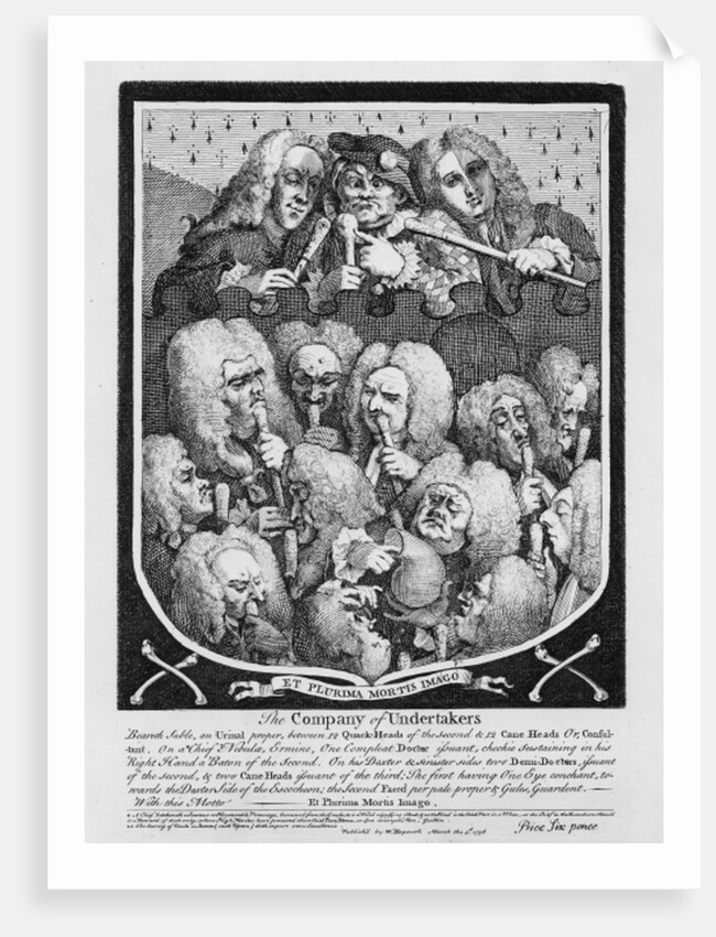 Company of Undertakers, 1736 by William Hogarth