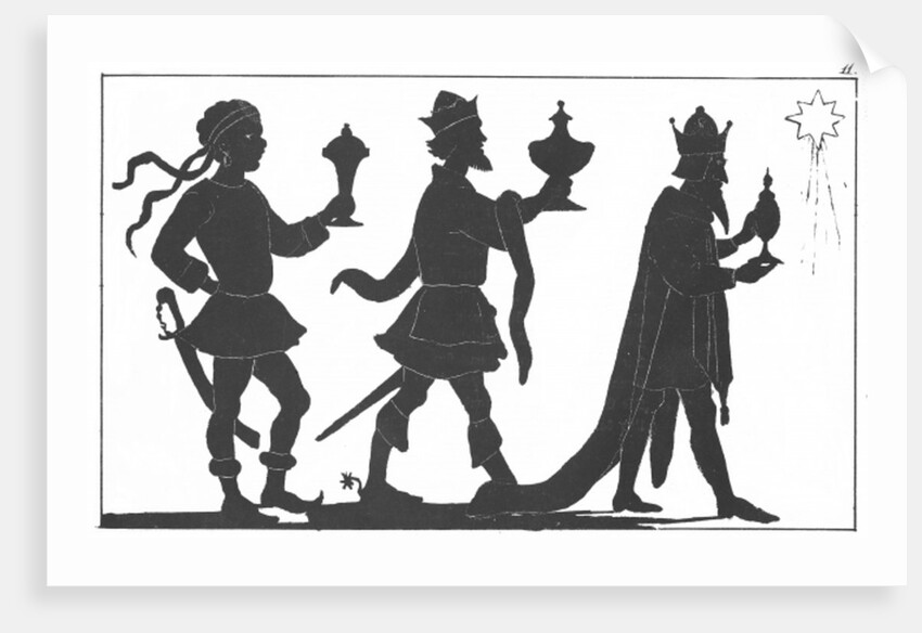 Silhouette of the Three Kings by English School