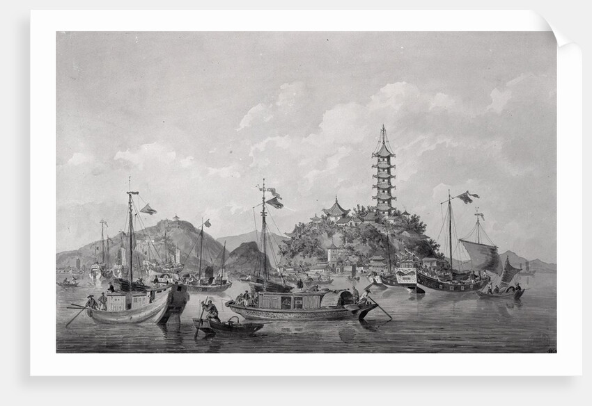 View of Golden Mountain Island in the Blue River, China, c.1794 by William Alexander