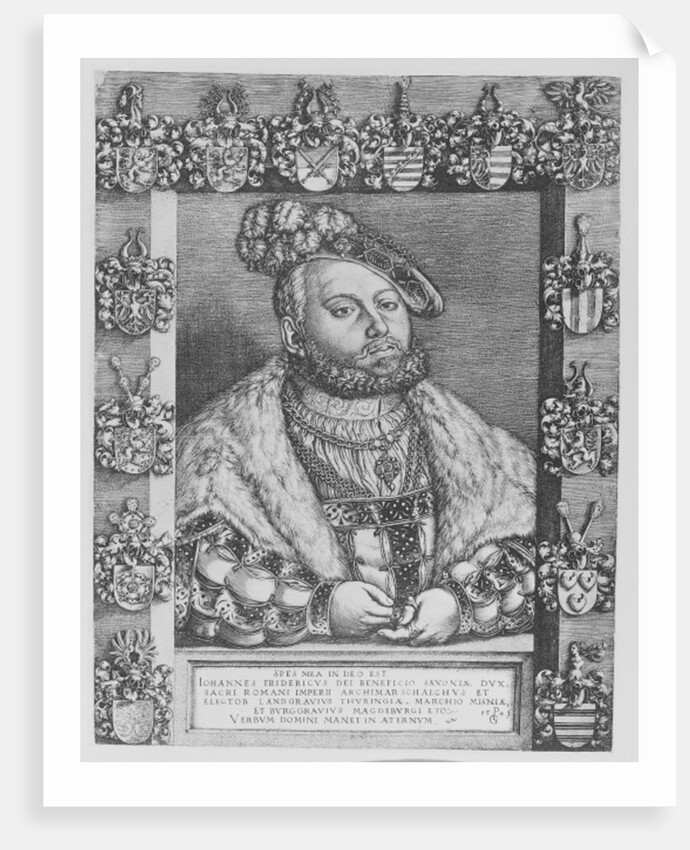Johann Friedrich I, Elector and Duke of Saxony, 1543 by Georg Pencz