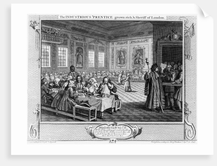 he Industrious 'Prentice Grown Rich, and Sheriff of Londo by William Hogarth