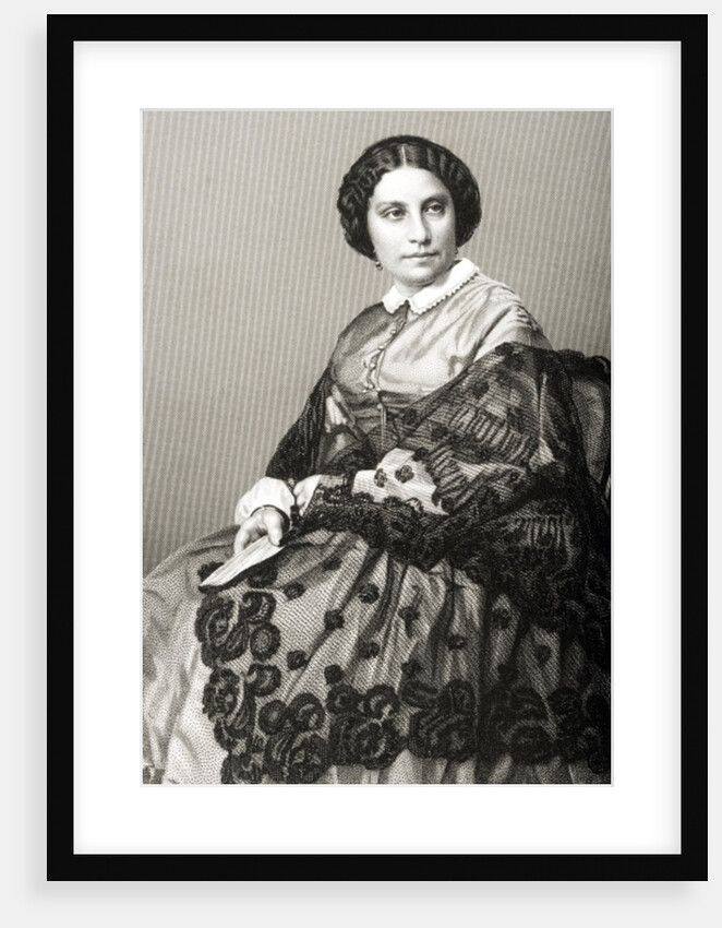 Madame Caroline Marie Felix Miolan-Carvalho engraved by D.J. Pound from a photograph by John Jabez Edwin Paisley (after) Mayall