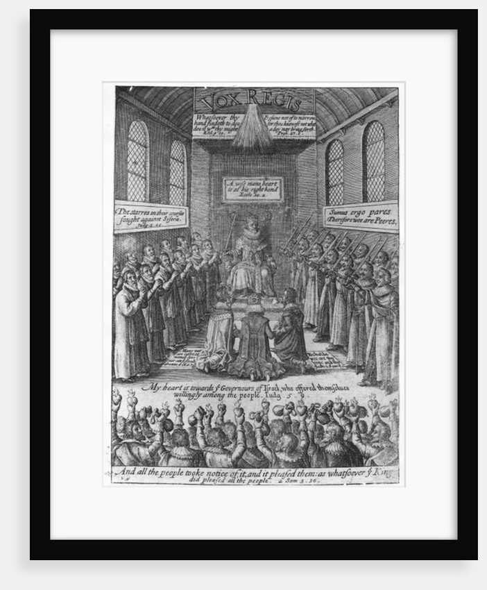 Frontispiece to 'Vox Regis' by Thomas Scott, c.1624 by English School