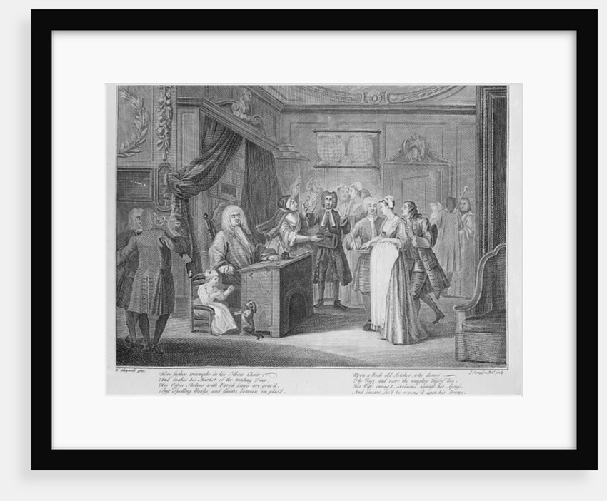 Woman Swearing a Child to a Grave Citizen, c.1735 by William Hogarth