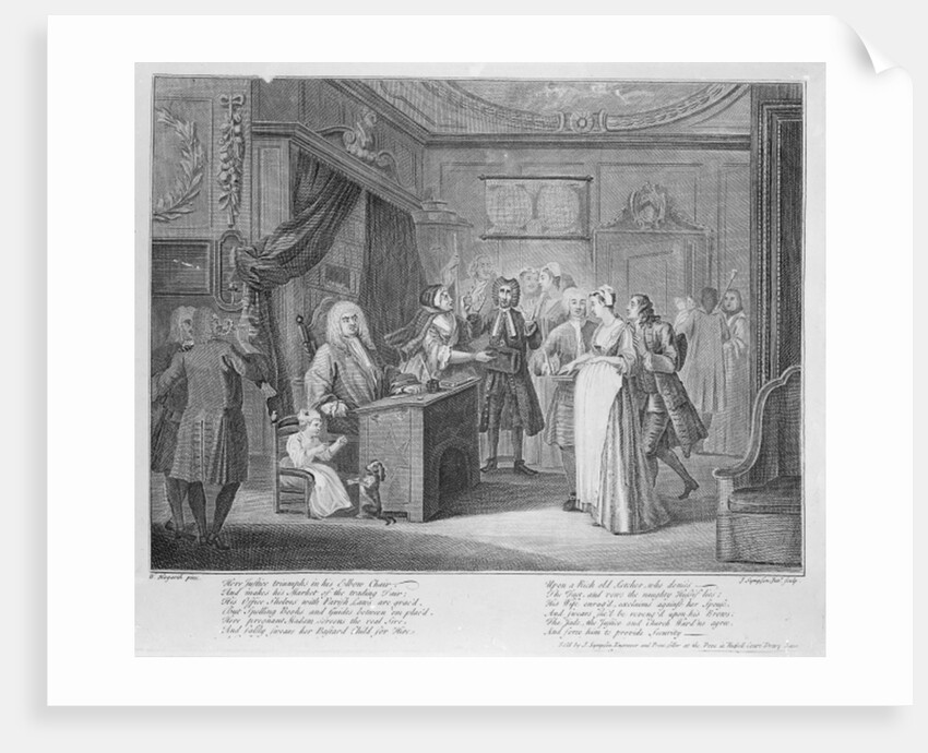 Woman Swearing a Child to a Grave Citizen, c.1735 by William Hogarth