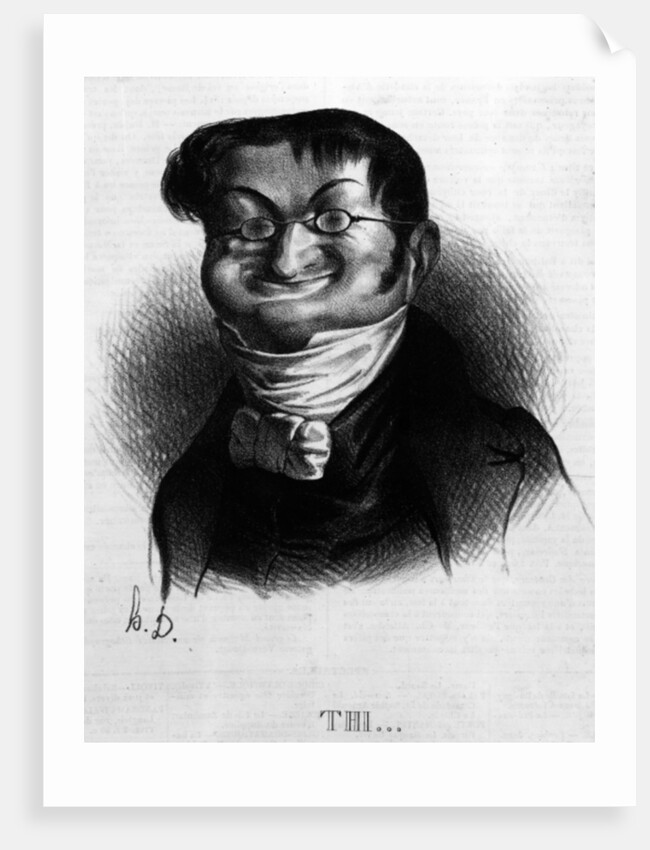 Thi, caricature of Adolphe Thiers from 'Le Charivari', 2 June, 1833 by Honore Daumier