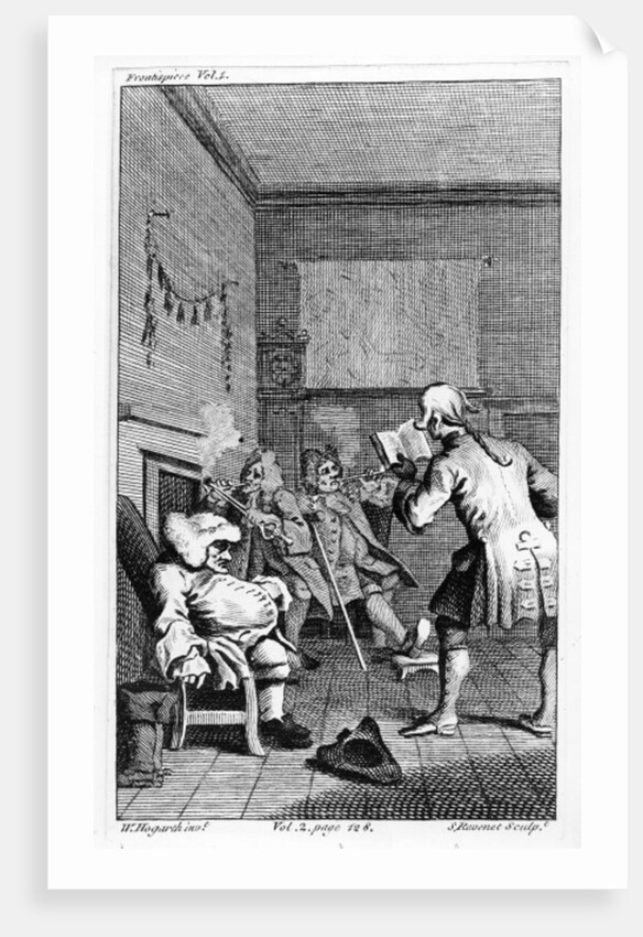 Corporal Trim reading a sermon by William Hogarth