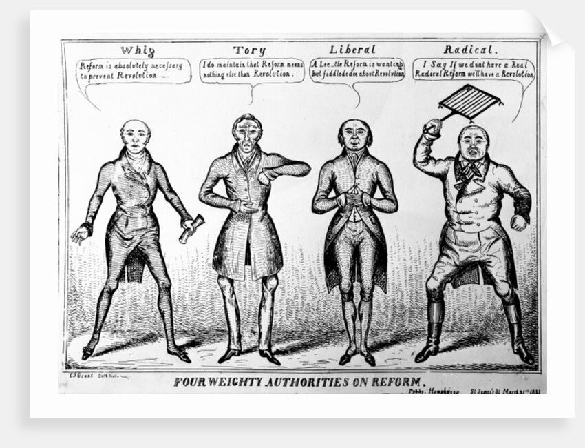 Four Weighty Authorities on Reform, 1831 by Charles Jameson Grant