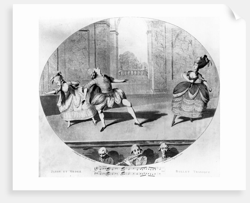 A scene from the ballet 'Jason et Medee', 1781 by English School
