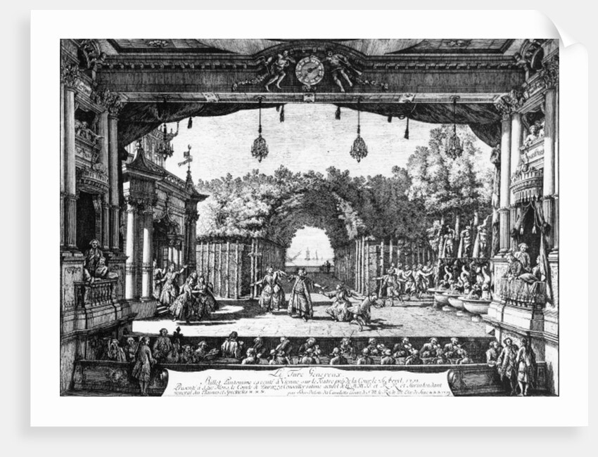 A performance of 'Le Turc Genereux' in Vienna on 6th April 1758 by Bernardo Bellotto
