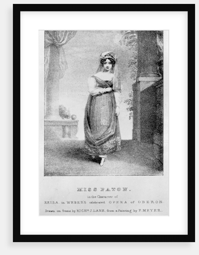 Mary Ann Paton as Reiza in Weber's 'Oberon' by Frederick Meyer