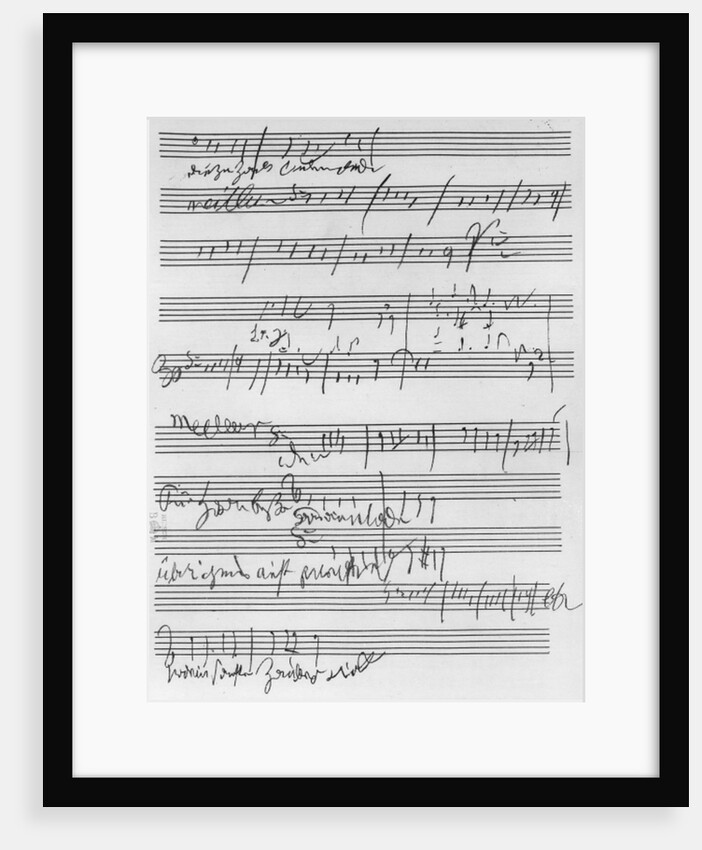Handwritten musical score by Ludwig van Beethoven