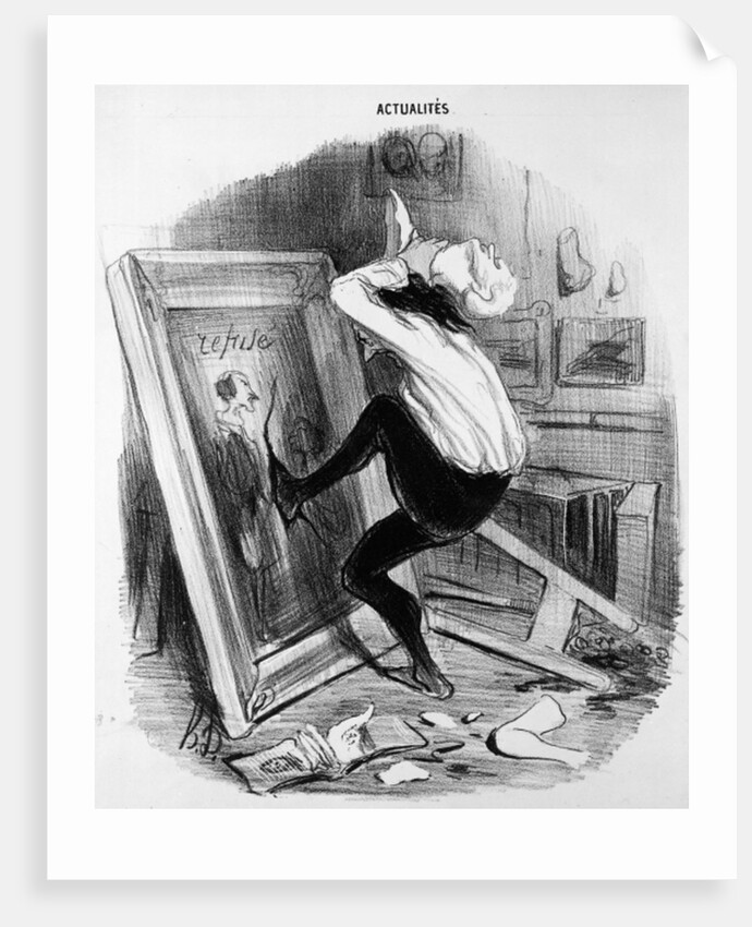 Ungrateful country, you shall not have my masterpiece, 1840 by Honore Daumier