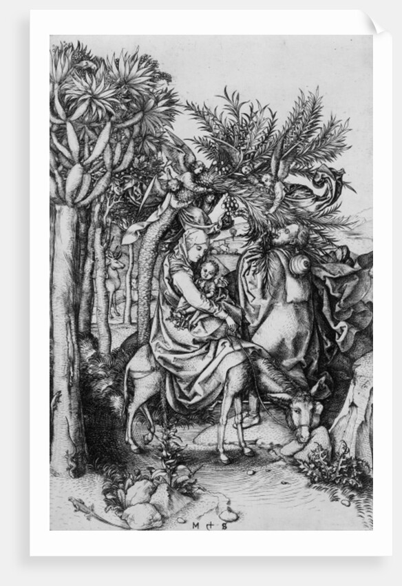 The Flight into Egypt by Martin Schongauer