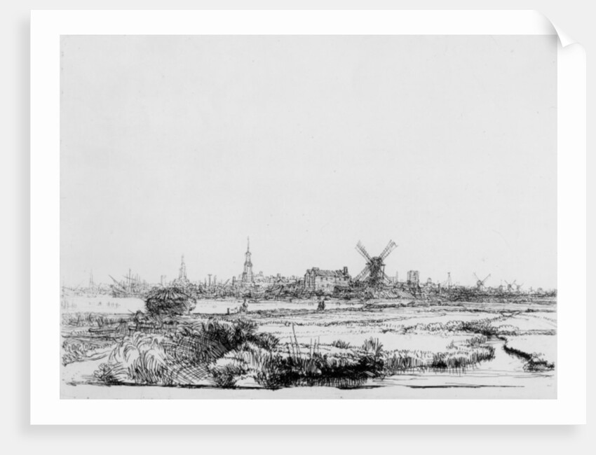 View of Amsterdam, c.1640 by Rembrandt Harmensz. van Rijn