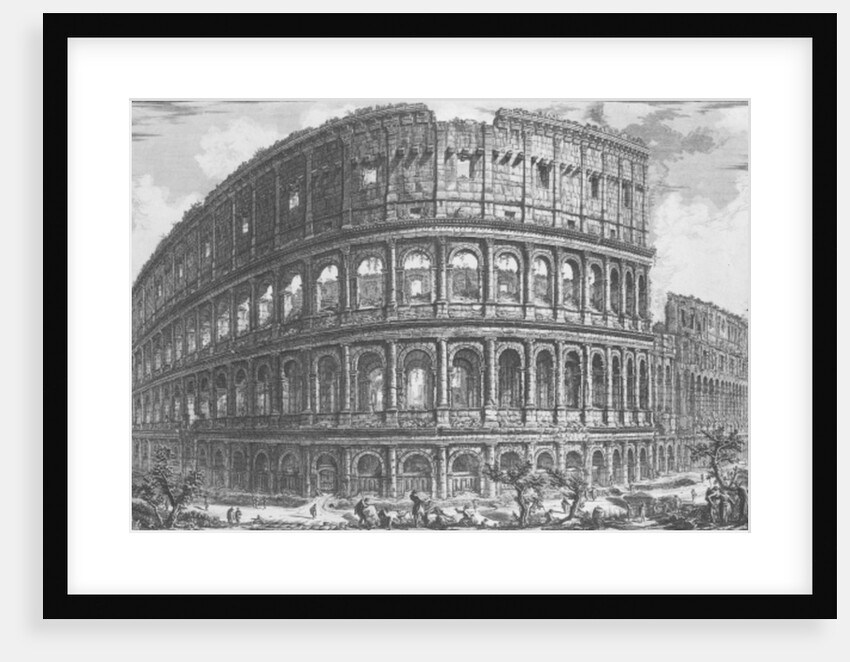 View of the Flavian Amphitheatre, known as the Colosseum from 'Vedute', first published in 1756, pub. by E & F.N. Spon Ltd., 1900 by Giovanni Battista Piranesi