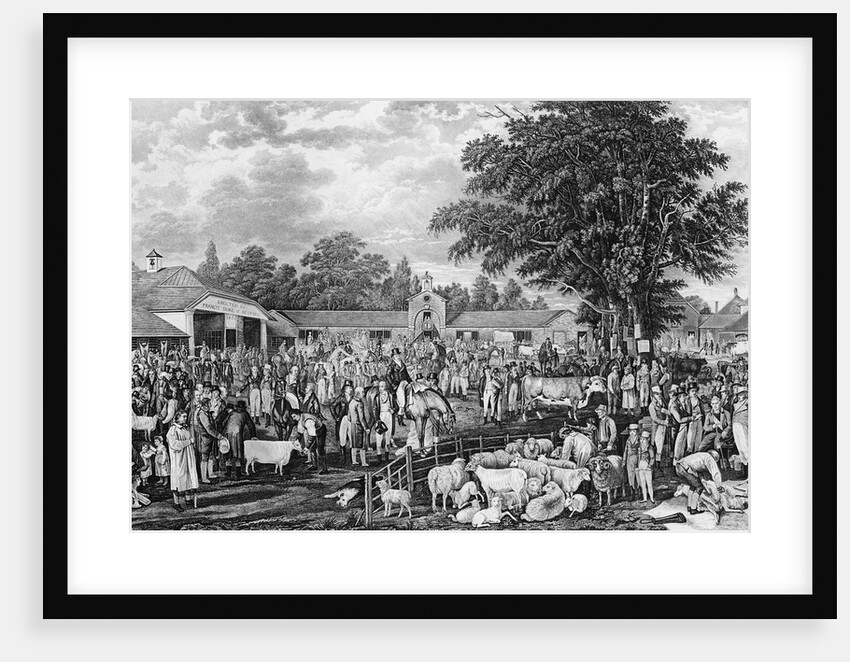 Woburn Sheepshearing by George (after) Garrard