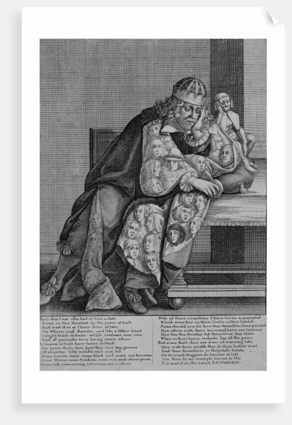 Illustration to Thomas Killigrew's poem 'Letcherie', c.1664 by Wenceslaus Hollar