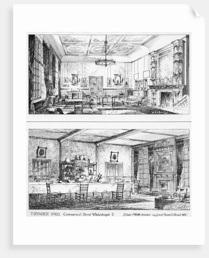 Interior of Toynbee Hall by William H Atkin-Berry