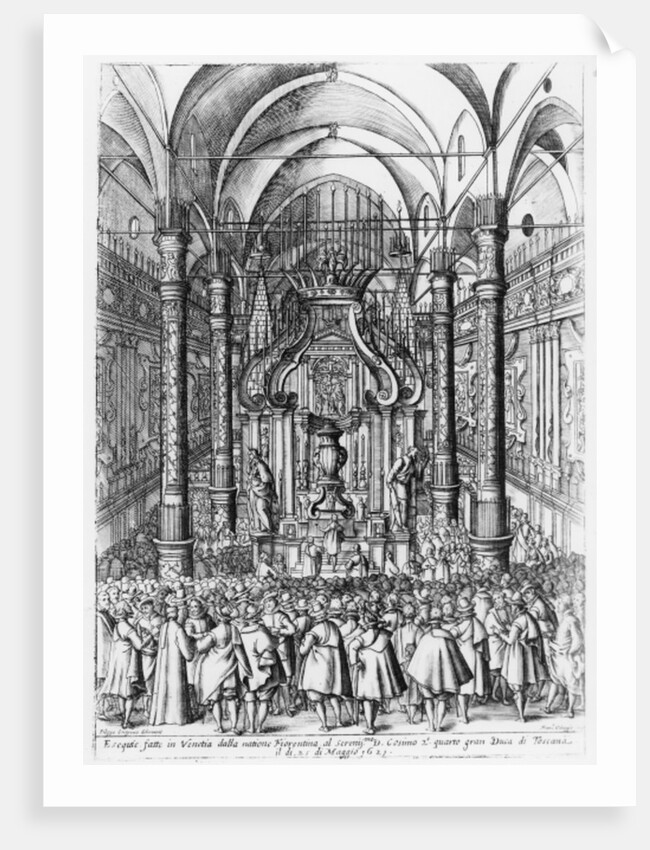 Funeral of Cosimo II de'Medici, Grand Duke of Tuscany, 1621 by Italian School