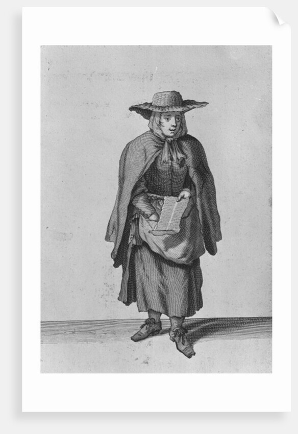 Londons Gazette here from 'The Cryes of the City of London' by Marcellus the Elder Laroon