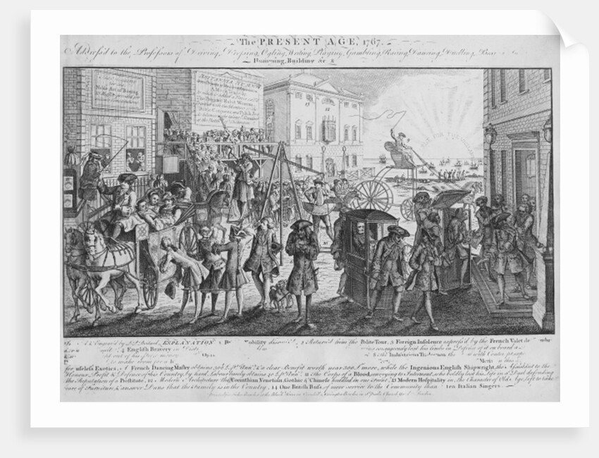 The Present Age, 1767, published in 1749 by Louis Philippe Boitard