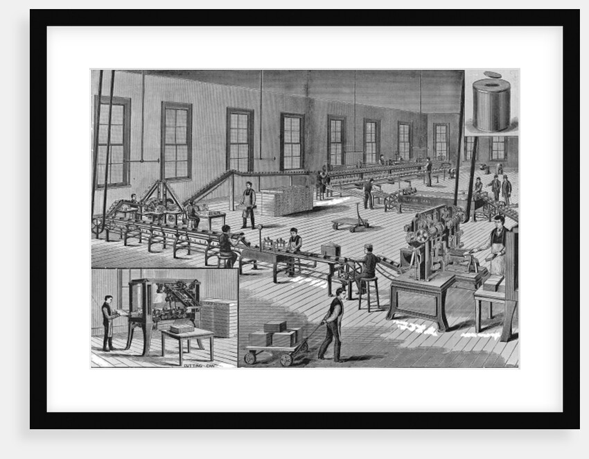 Norton's improved automatic machinery for making tin cans, c.1901 by American School