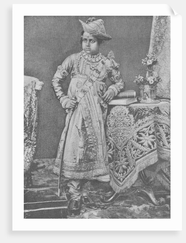Maharaja Madho Rao Scindia of Gwalior by (after) English photographer