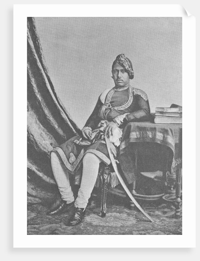 Maharaja Jashwant Singh of Bharatpur by (after) English photographer
