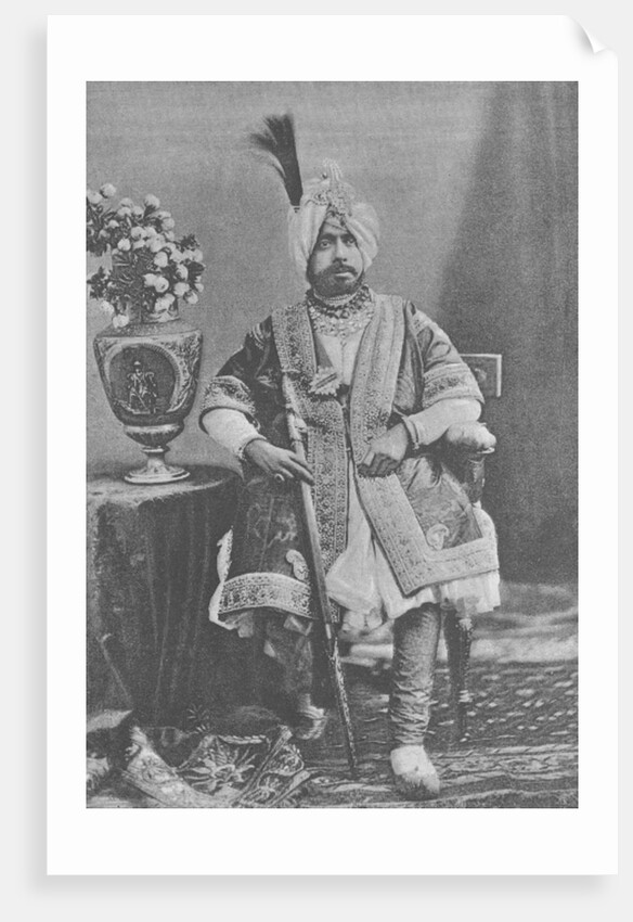 Maharaja Pratap Singhji of Jammu and Kashmir by (after) English photographer