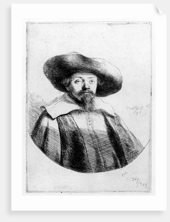 Samuel Manasseh Ben Israel, 1636 by Rembrandt Harmensz. van Rijn