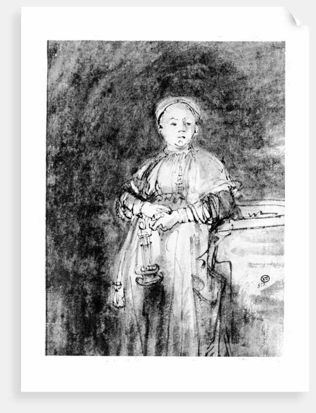 Woman with a Candle, c.1631 by Rembrandt Harmensz. van Rijn