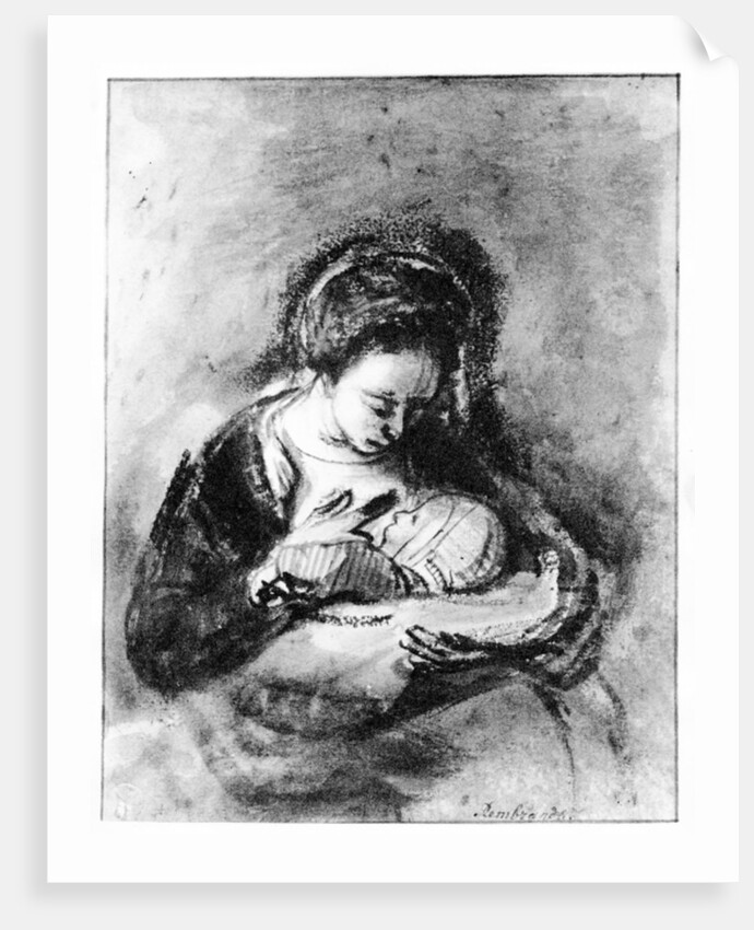 Mother and Child, c.1655 by Nicolaes Maes