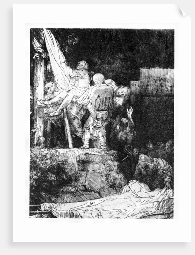 The Descent from the Cross with a Torch, 1654 by Rembrandt Harmensz. van Rijn