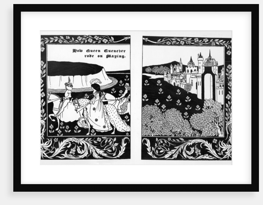 How Queen Guenever Rode on Maying, 1894 by Aubrey Beardsley