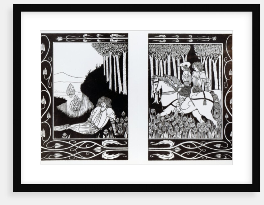 How King Mark and Sir Dinadan Heard Sir Palomides by Aubrey Beardsley