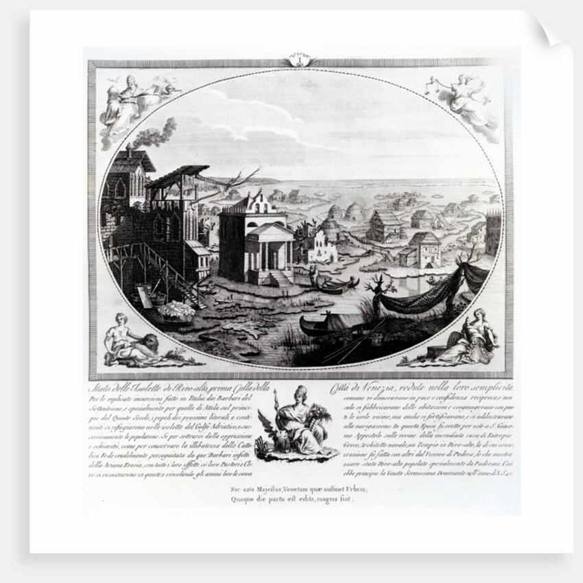 Early Settlement of Venice by Italian School
