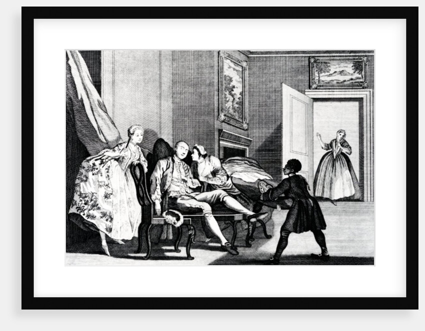 Stealing a Kiss, c,1743 by Francis Hayman