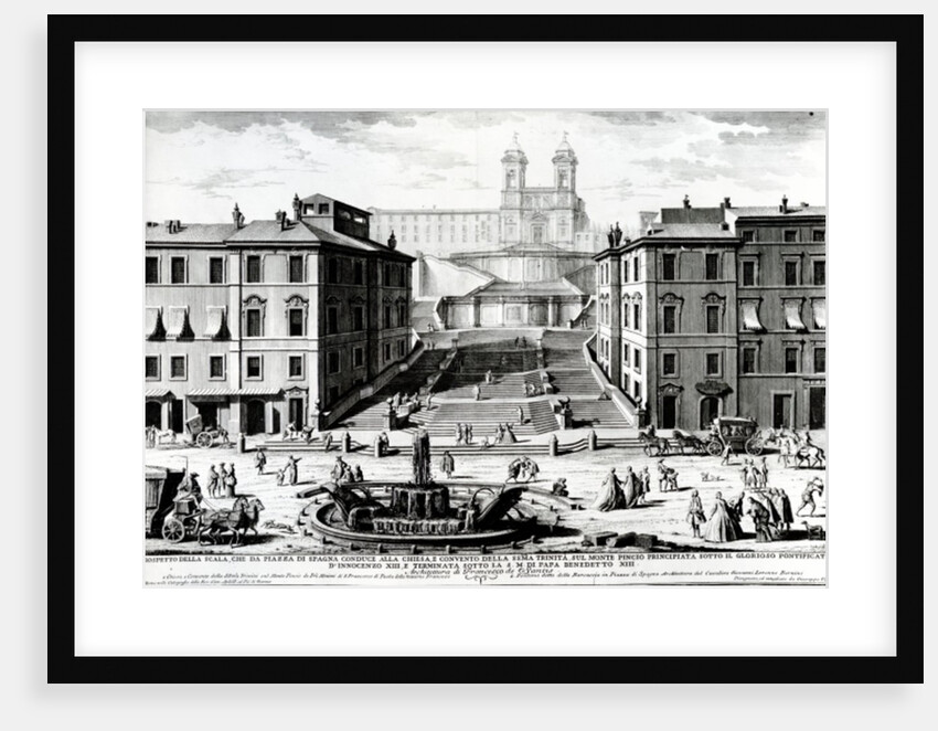 Piazza di Spagna, c.1740 by Giuseppe Vasi