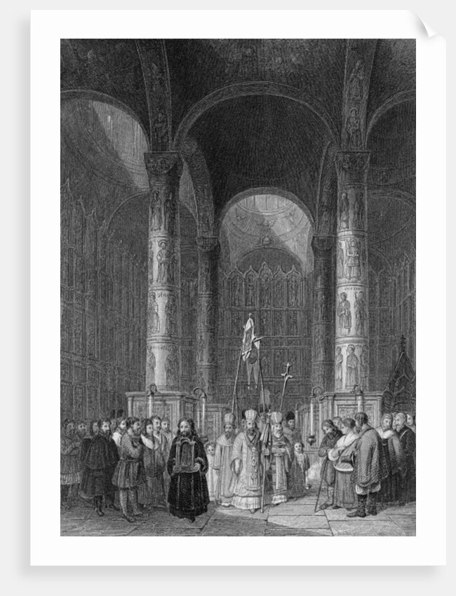 Interior of the Grand Cathedral of the Assumption by Alfred Gomersal Vickers