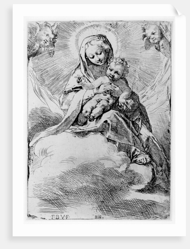 The Virgin and Child in the clouds by Federico Fiori Barocci or Baroccio