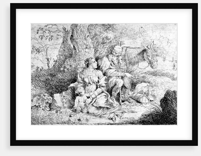 The Rest on the Flight into Egypt by Giovanni Benedetto Castiglione