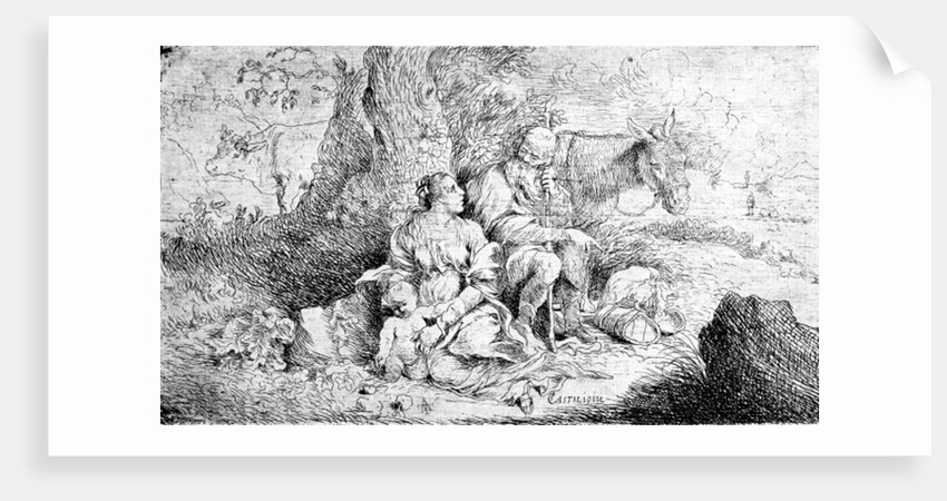 The Rest on the Flight into Egypt by Giovanni Benedetto Castiglione