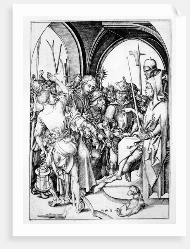 Christ before Annas by Martin Schongauer