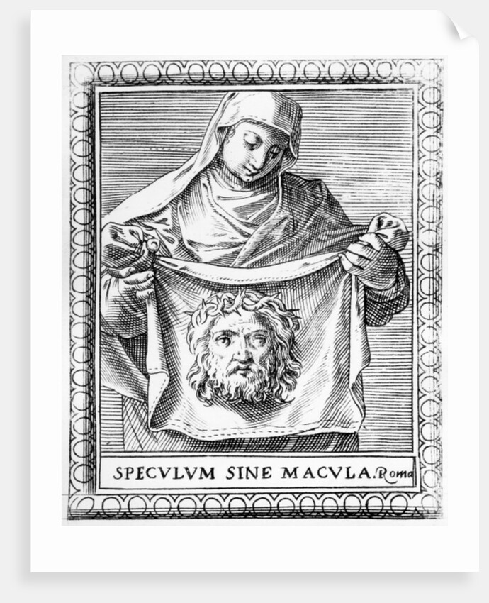 Veronica holding the Sudarium, 1581 by Agostino Carracci