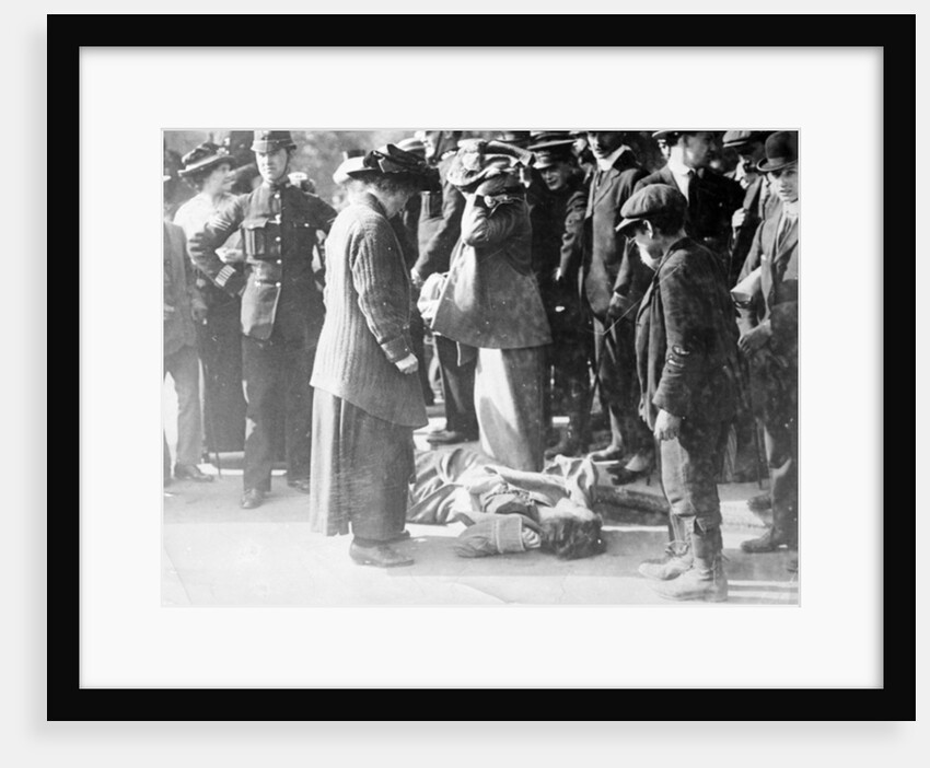 Scene at a Suffragette Demonstration by English Photographer