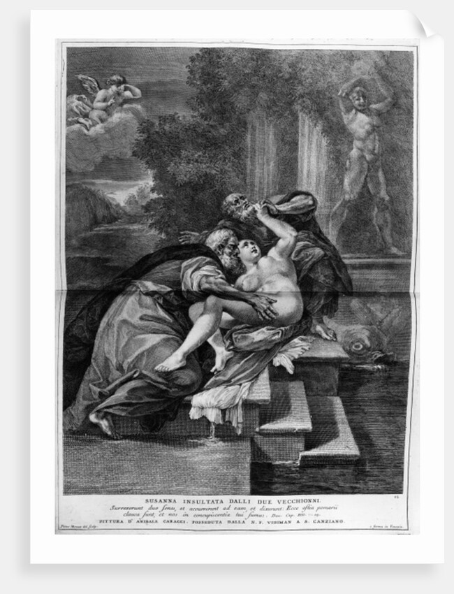 Susanna and the elders by Annibale (after) Carracci
