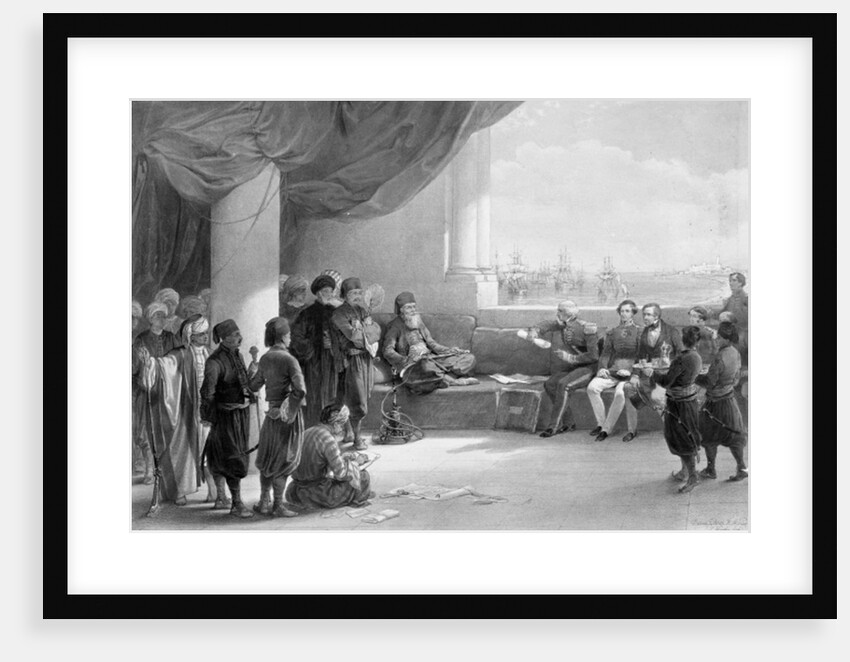 Interview with the Viceroy of Egypt at his place in Alexandria by David Roberts