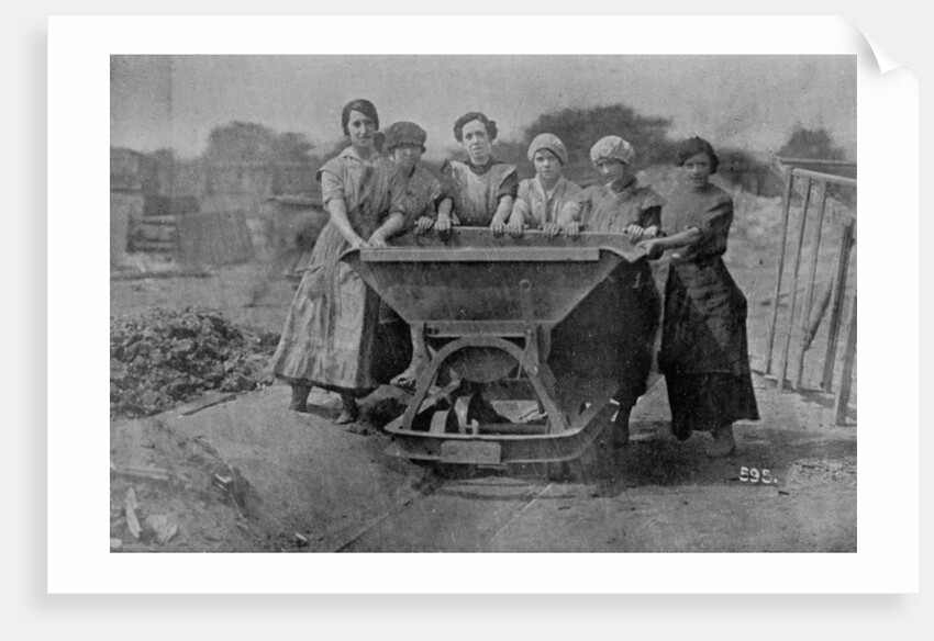 Women Transporting Refuse. War Office photography, 1916 by English Photographer